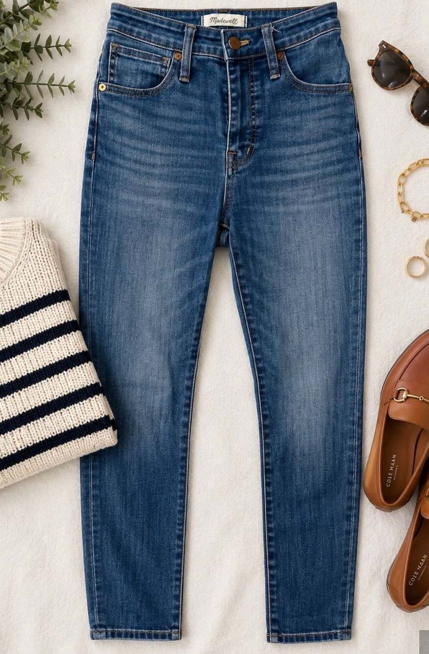 Madewell Curvy High-Rise Skinny Jeans in Medium Wash Size 24P (g1)